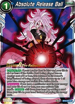 Image for Absolute Release Ball (Malicious Machinations Pre-Release Cards) (BT8-043_PR) - Dragon Ball Super: Masters