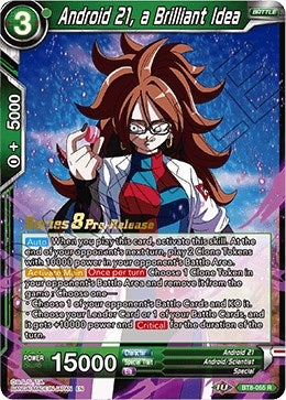 Image for Android 21, a Brilliant Idea (Malicious Machinations Pre-Release Cards) (BT8-055_PR) - Dragon Ball Super: Masters