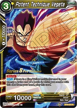 Image for Potent Technique Vegeta (Malicious Machinations Pre-Release Cards) (BT8-073_PR) - Dragon Ball Super: Masters