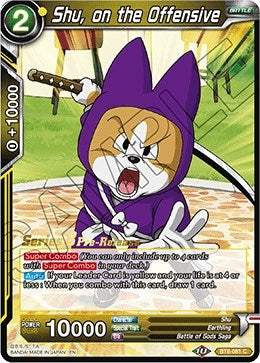 Image for Shu, on the Offensive (Malicious Machinations Pre-Release Cards) (BT8-081_PR) - Dragon Ball Super: Masters