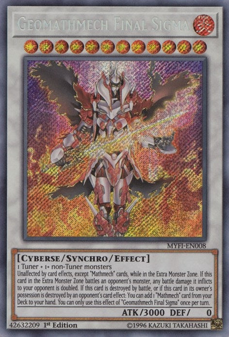 Image for Geomathmech Final Sigma (Mystic Fighters) (MYFI-EN008) - YuGiOh
