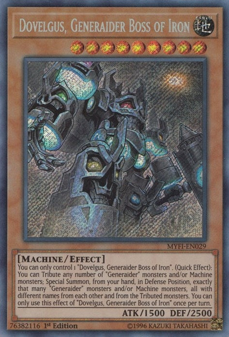 Image for Dovelgus, Generaider Boss of Iron (Mystic Fighters) (MYFI-EN029) - YuGiOh