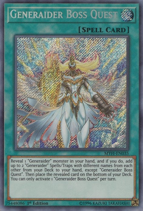 Image for Generaider Boss Quest (Mystic Fighters) (MYFI-EN035) - YuGiOh