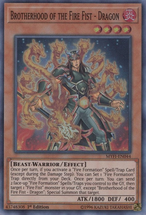 Image for Brotherhood of the Fire Fist - Dragon (Mystic Fighters) (MYFI-EN044) - YuGiOh