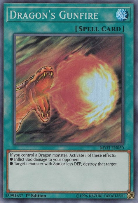 Image for Dragon's Gunfire (Mystic Fighters) (MYFI-EN050) - YuGiOh