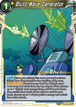 Image for Blutz Wave Generator (Malicious Machinations Pre-Release Cards) (BT8-087_PR) - Dragon Ball Super: Masters
