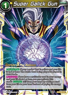 Image for Super Galick Gun (Malicious Machinations Pre-Release Cards) (BT8-088_PR) - Dragon Ball Super: Masters