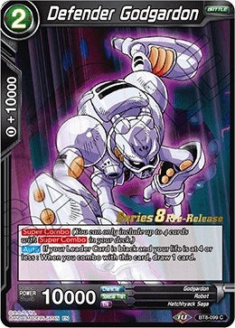 Image for Defender Godgardon (Malicious Machinations Pre-Release Cards) (BT8-099_PR) - Dragon Ball Super: Masters