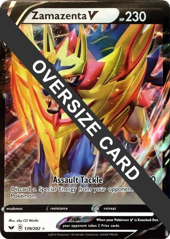 Image for Zamazenta V (Jumbo Cards) (139/202) - Pokemon