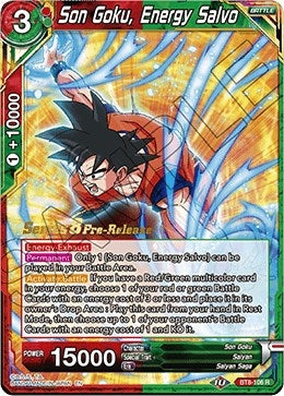 Image for Son Goku, Energy Salvo (Malicious Machinations Pre-Release Cards) (BT8-106_PR) - Dragon Ball Super: Masters