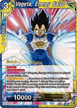 Image for Vegeta, Energy Salvo (Malicious Machinations Pre-Release Cards) (BT8-107_PR) - Dragon Ball Super: Masters