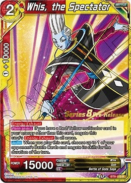 Image for Whis, the Spectator (Malicious Machinations Pre-Release Cards) (BT8-113_PR) - Dragon Ball Super: Masters