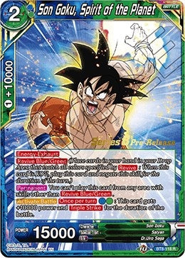 Image for Son Goku, Spirit of the Planet (Malicious Machinations Pre-Release Cards) (BT8-118_PR) - Dragon Ball Super: Masters
