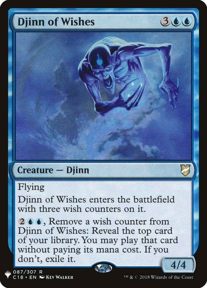 Image for Djinn of Wishes (The List Reprints) (87) - Magic: The Gathering