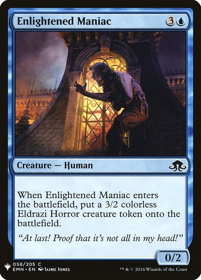 Image for Enlightened Maniac (The List Reprints) (58) - Magic: The Gathering
