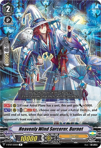 Image for Heavenly Wind Sorcerer, Burnet (V-BT07: Infinideity Cradle) (V-BT07/030EN) - Cardfight Vanguard