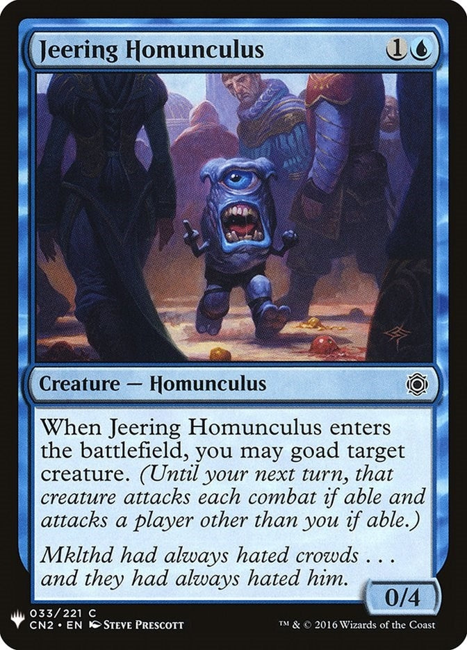 Image for Jeering Homunculus (The List Reprints) (33) - Magic: The Gathering