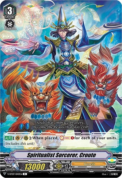 Image for Spiritualist Sorcerer, Croute (V-BT07: Infinideity Cradle) (V-BT07/049EN) - Cardfight Vanguard