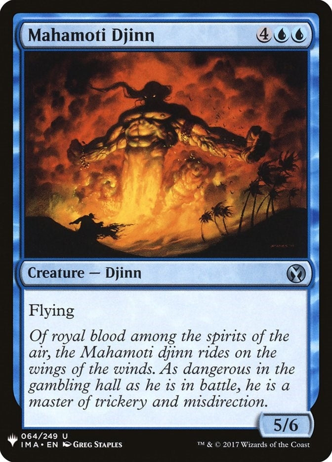 Image for Mahamoti Djinn (The List Reprints) (64) - Magic: The Gathering