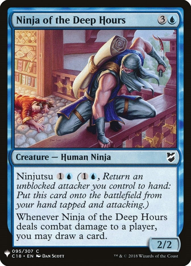 Image for Ninja of the Deep Hours (The List Reprints) (95) - Magic: The Gathering