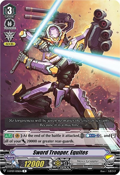 Image for Sword Trooper, Equites (V-BT07: Infinideity Cradle) (V-BT07/038EN) - Cardfight Vanguard