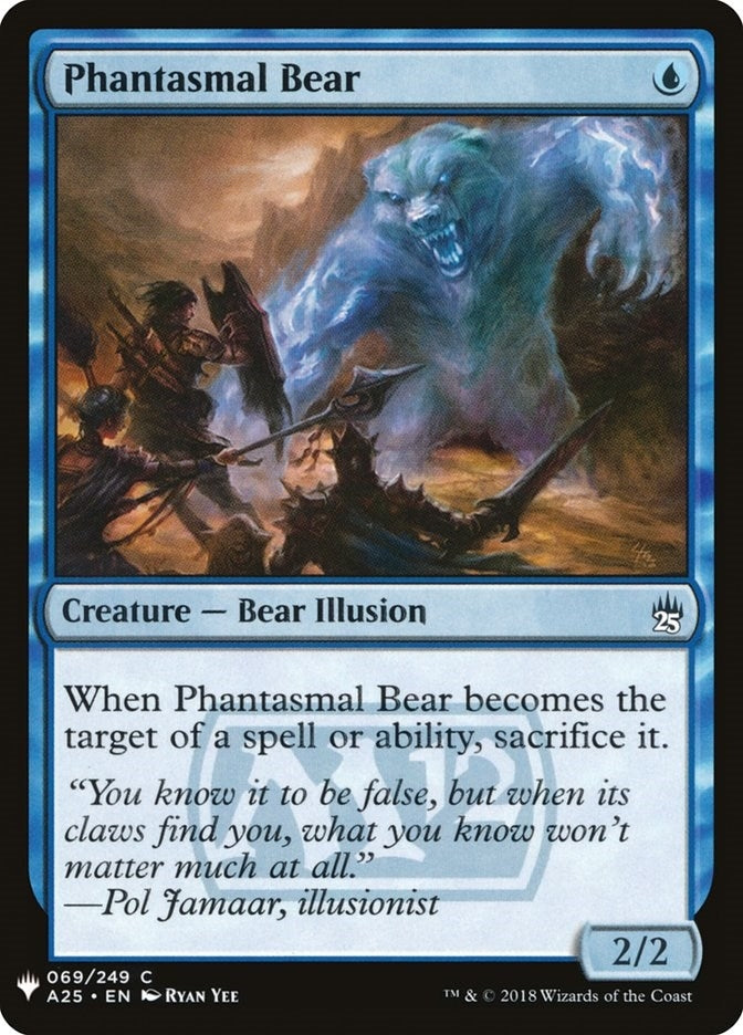 Image for Phantasmal Bear (The List Reprints) (69) - Magic: The Gathering