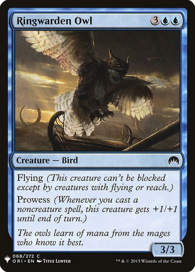 Image for Ringwarden Owl (The List Reprints) (68) - Magic: The Gathering