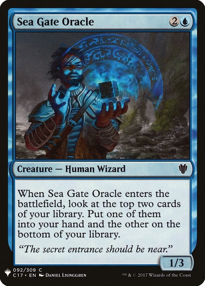Image for Sea Gate Oracle (C17) (The List Reprints) (92) - Magic: The Gathering