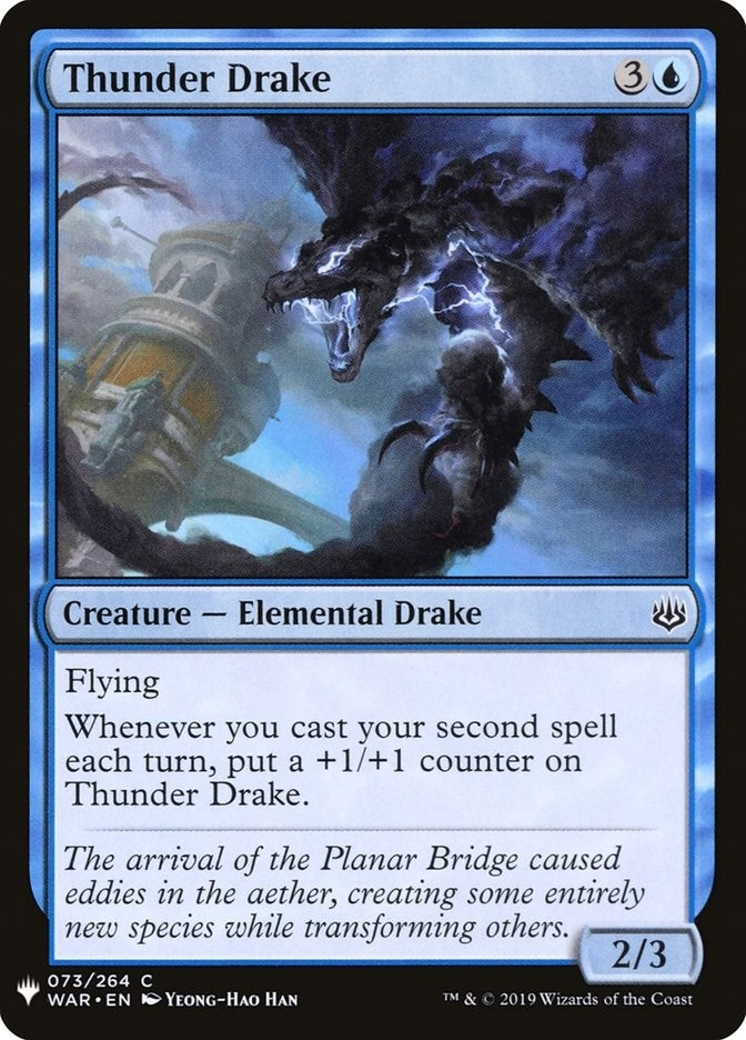 Image for Thunder Drake (The List Reprints) (73) - Magic: The Gathering