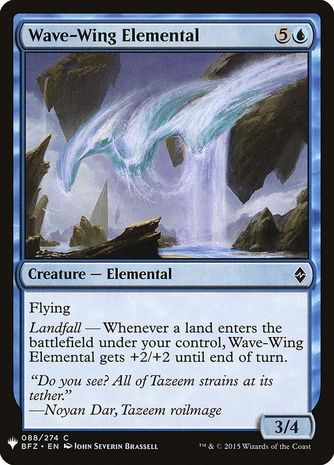 Image for Wave-Wing Elemental (The List Reprints) (88) - Magic: The Gathering