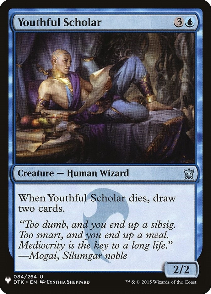 Image for Youthful Scholar (The List Reprints) (84) - Magic: The Gathering