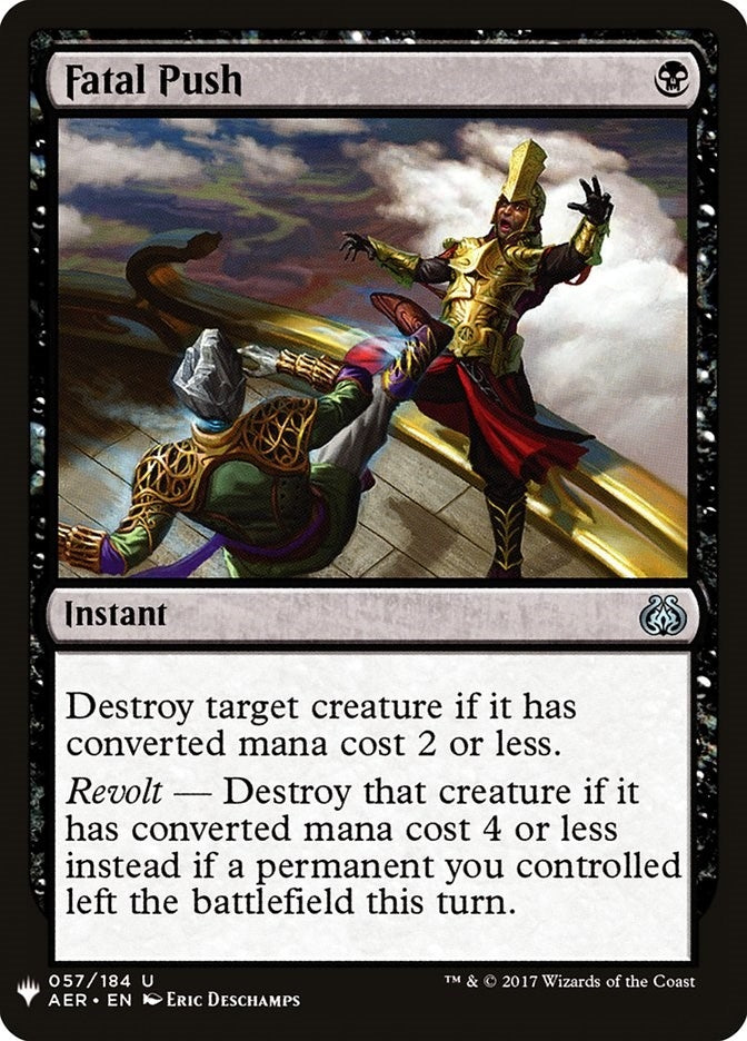 Image for Fatal Push (The List Reprints) (57) - Magic: The Gathering