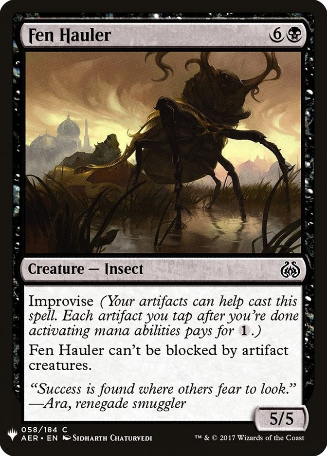 Image for Fen Hauler (The List Reprints) (58) - Magic: The Gathering