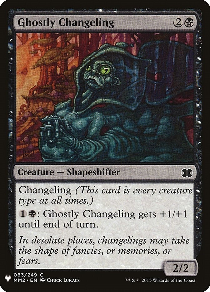 Image for Ghostly Changeling (The List Reprints) (83) - Magic: The Gathering