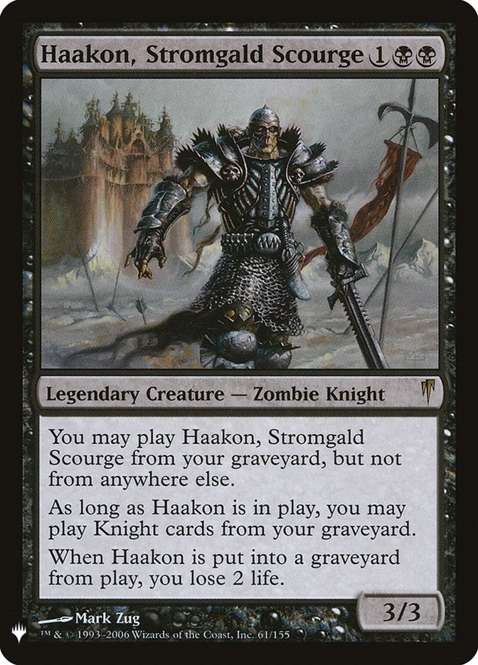 Image for Haakon, Stromgald Scourge (The List Reprints) (61) - Magic: The Gathering