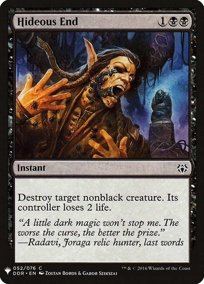 Image for Hideous End (The List Reprints) (52) - Magic: The Gathering