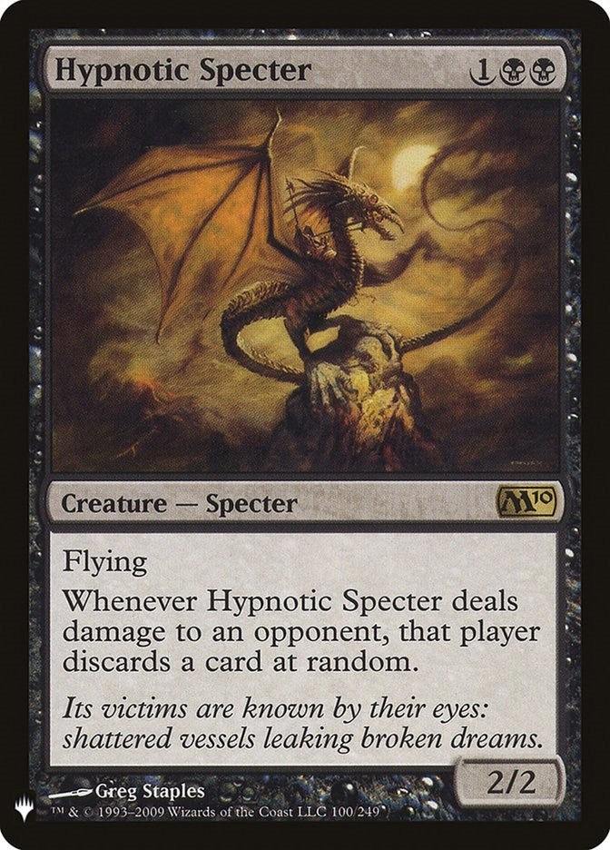 Image for Hypnotic Specter (The List Reprints) (100/249) - Magic: The Gathering