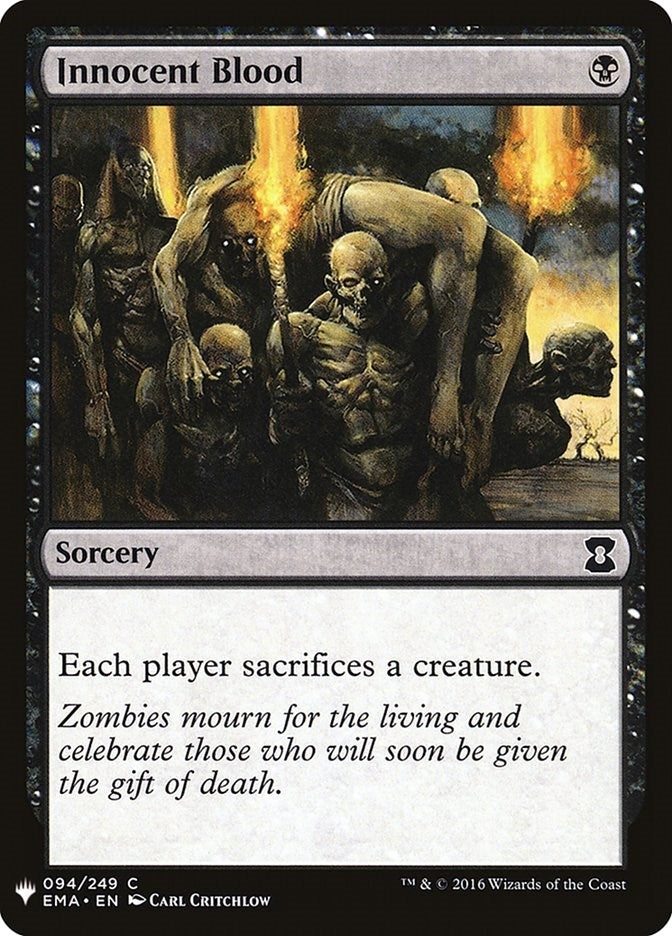 Image for Innocent Blood (The List Reprints) (94) - Magic: The Gathering