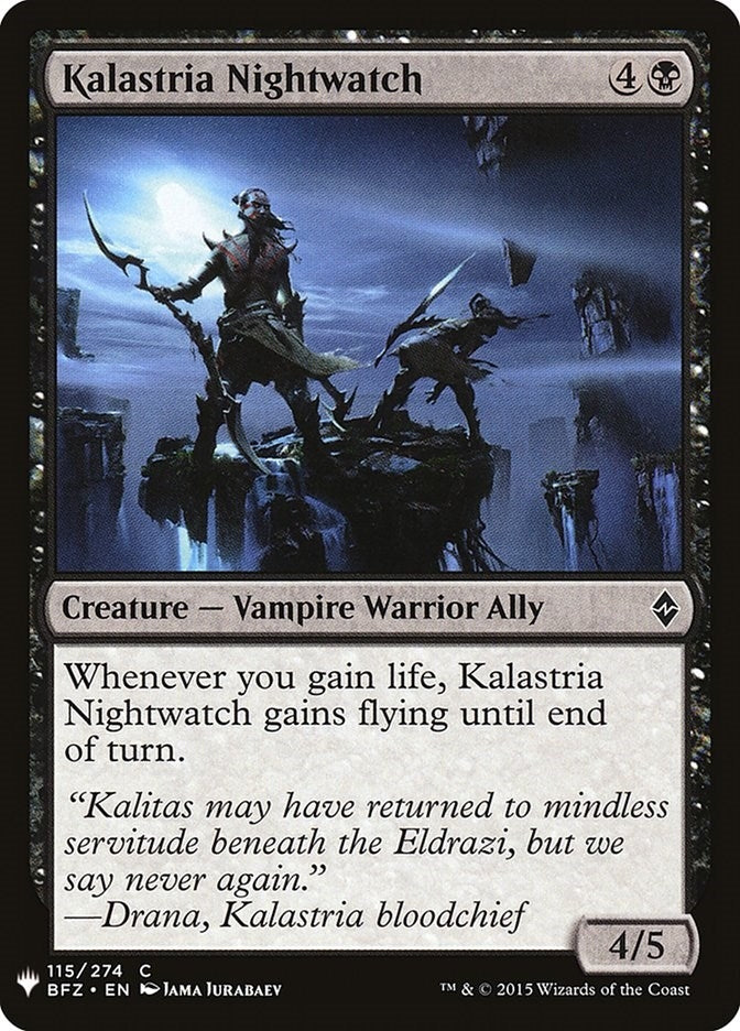 Image for Kalastria Nightwatch (The List Reprints) (115) - Magic: The Gathering