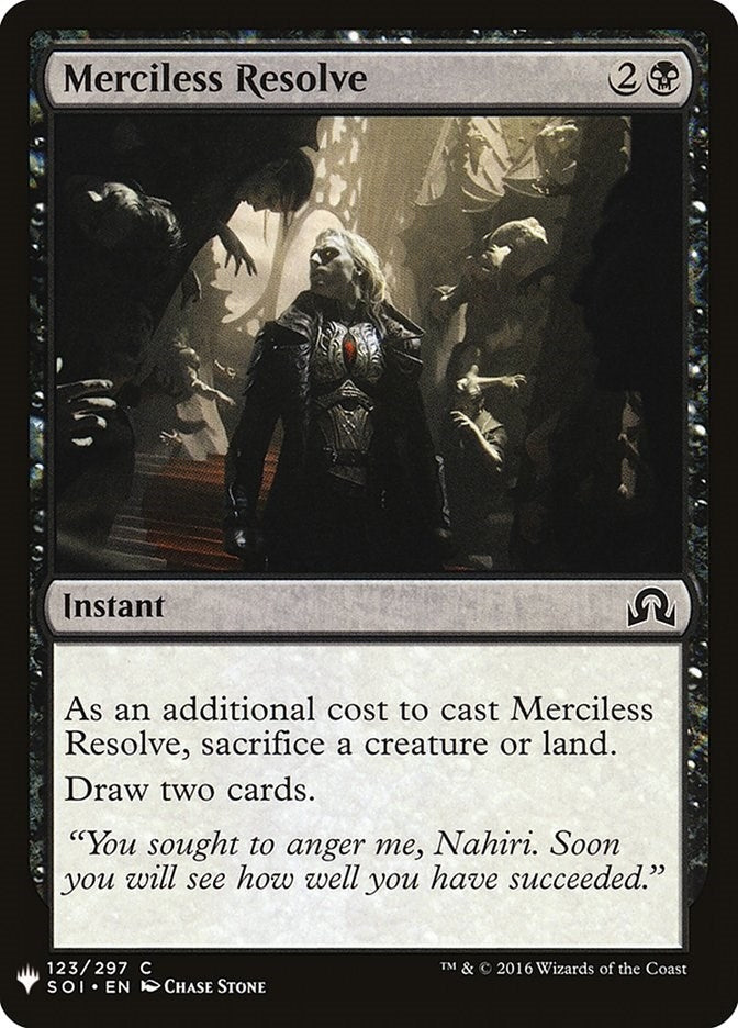 Image for Merciless Resolve (The List Reprints) (123) - Magic: The Gathering