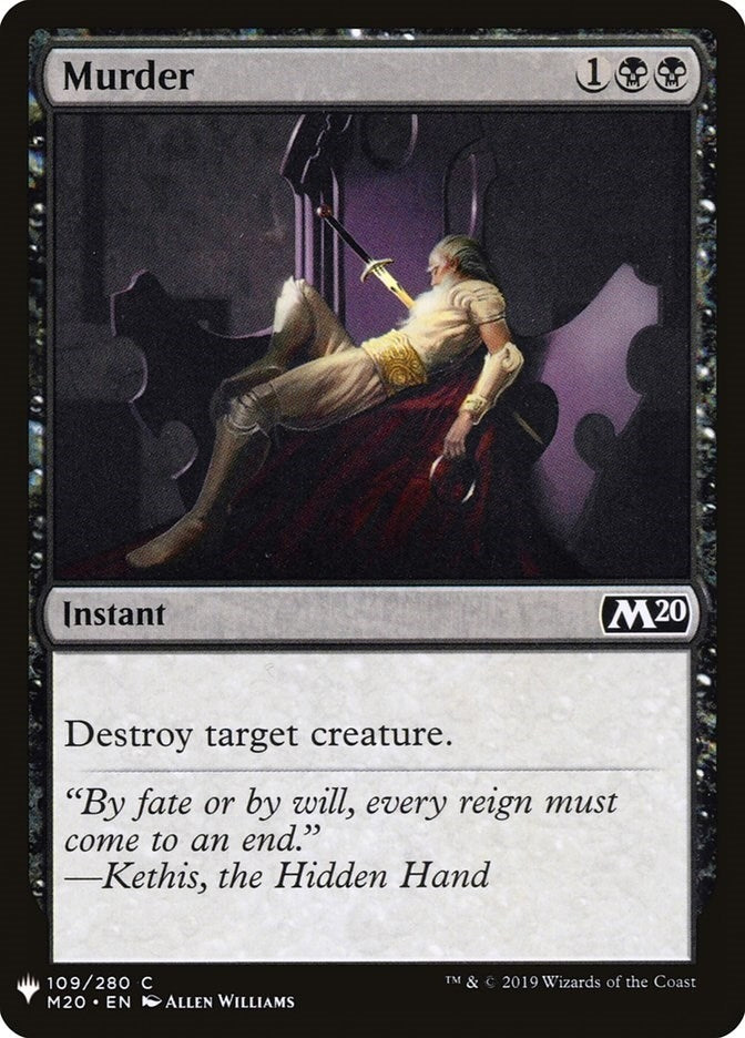 Image for Murder (The List Reprints) (109) - Magic: The Gathering