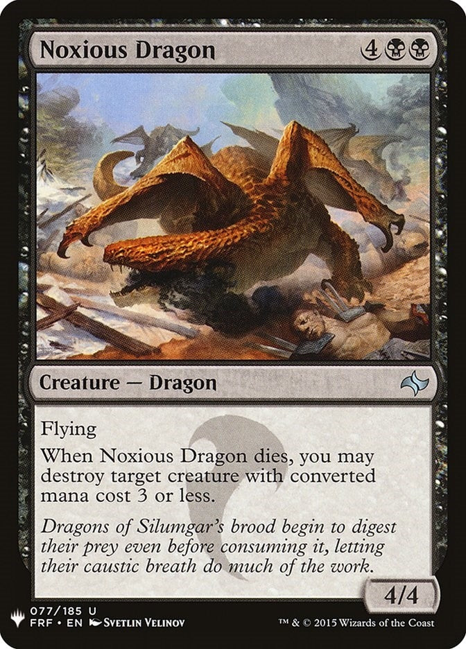 Image for Noxious Dragon (The List Reprints) (77) - Magic: The Gathering
