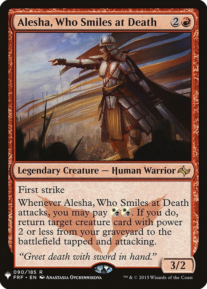 Image for Alesha, Who Smiles at Death (The List Reprints) (090/185) - Magic: The Gathering