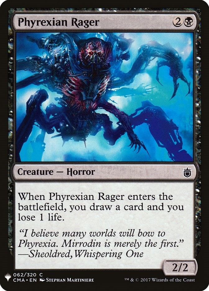 Image for Phyrexian Rager (The List Reprints) (62) - Magic: The Gathering