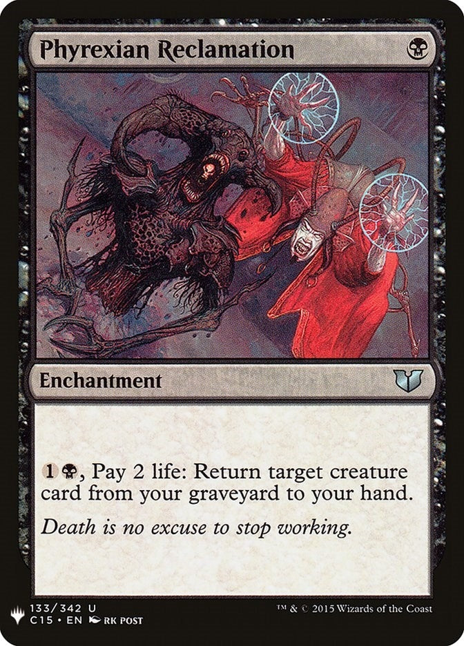 Image for Phyrexian Reclamation (The List Reprints) (133) - Magic: The Gathering