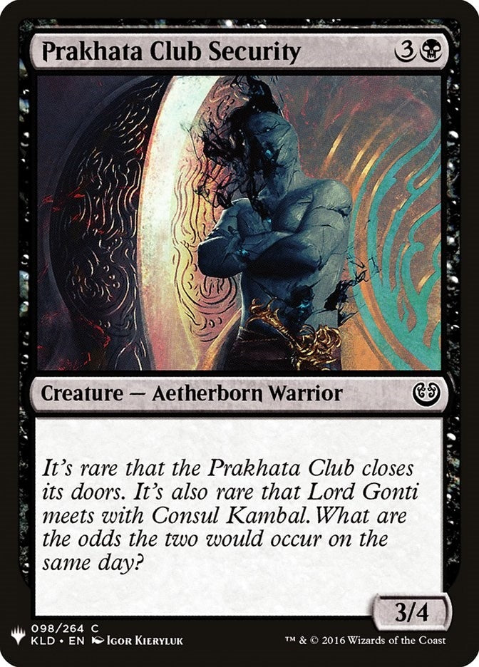 Image for Prakhata Club Security (The List Reprints) (98) - Magic: The Gathering