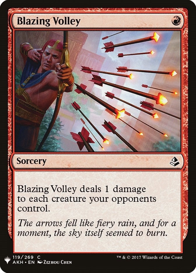 Image for Blazing Volley (The List Reprints) (119) - Magic: The Gathering