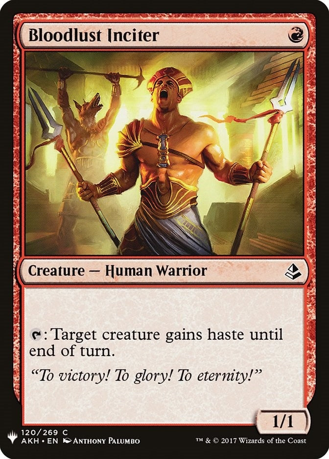 Image for Bloodlust Inciter (The List Reprints) (120) - Magic: The Gathering