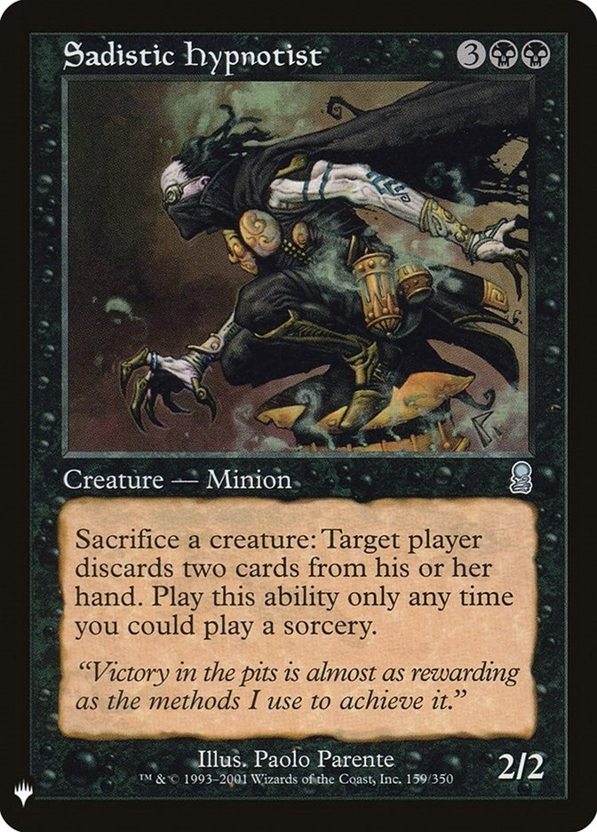Image for Sadistic Hypnotist (The List Reprints) (159) - Magic: The Gathering