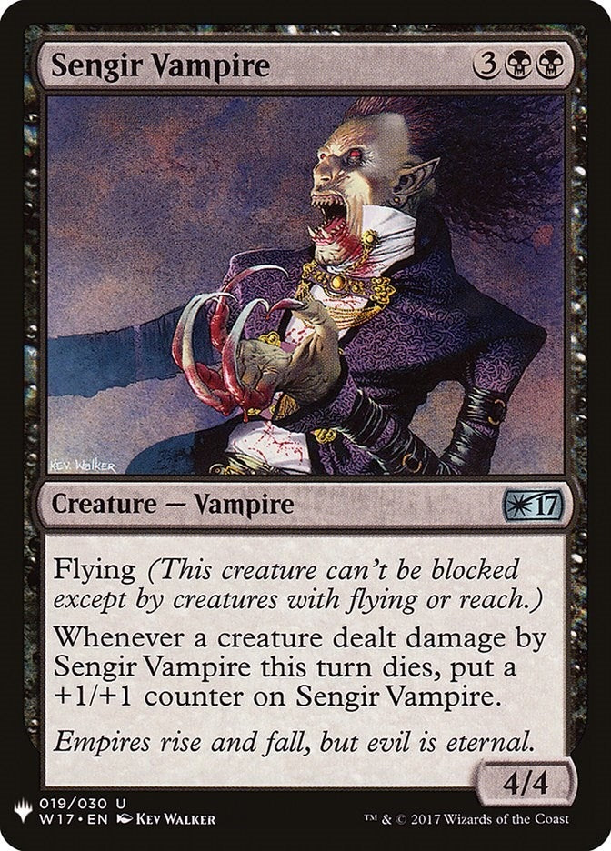 Image for Sengir Vampire (The List Reprints) (19) - Magic: The Gathering